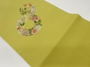 花輪模様刺繍名古屋帯